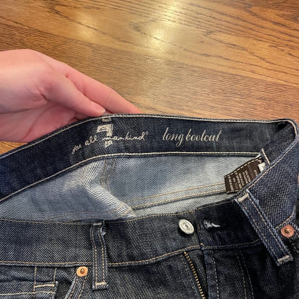 7 for all mankind long bootcut jeans